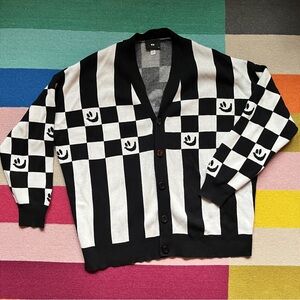 Lazy Oaf Happy Sad oversized cardigan